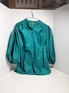Blusa You Babes Vintage, Mujer L, Poliéster, Verde, Manga 3/4 - Imagen 1 de 5