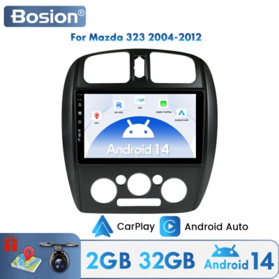 For Mazda 323 2004-2012 CarPlay Android 14 Auto Car Stereo GPS Navi Head Unit BT - image 1 of 4