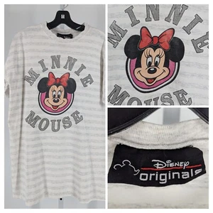 Vintage 90s Grunge Hip Hop Disney Originals Minnie Mouse Big Graphic T Shirt S/M - Picture 1 of 6