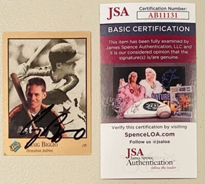 Craig Biggio Signed Autographed 1992 Leaf Studio Card #32 JSA Certified - Picture 1 of 1