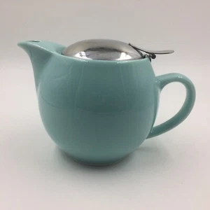 Bee House teapot turquoise small 2 cup size stainless steel infuser - Picture 1 of 7