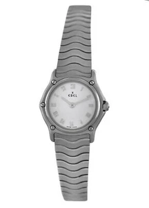 Reloj de cuarzo Ebel Sport Wave E9157111 esfera blanca acero inoxidable 24 mm para dama - Imagen 1 de 9