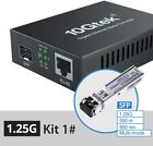 1G Gigabit Fiber To Ethernet Media Converter Sfp With 1000Base-Sx Module Mmf