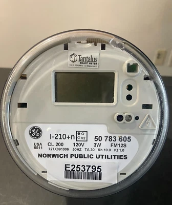 Electric Meter GE Tantalus Smart Meter I-210 CL200 Submeter. 120 Volt - Image 1 of 4