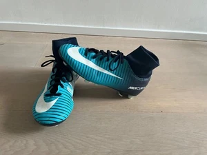 NIKE MERCURIAL Fussballschuhe NAVY/WEISS/BLAU KINDER Größe 36 Kunstrasen - Bild 1 von 6