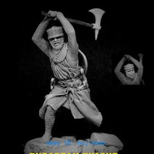 1/24 European Knight Figure Unpainted Resin Model Kits Unassembled Soldier - Picture 1 of 3