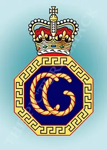 HM COASTGUARD CREST ON A METAL SIGN 5 x 7 INCHES. - Picture 1 of 1