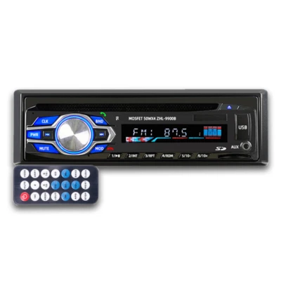 MP3 Player Bluetooth Single 1 Din Compatible with DVD CD FM AUX USB Car Radio - Image 1 of 4