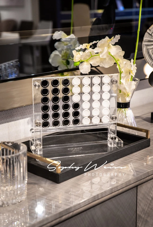 Connect Four - 4 in a Row - Luxury Acrylic Board Game in Various Colour Options  - Image 1 of 4