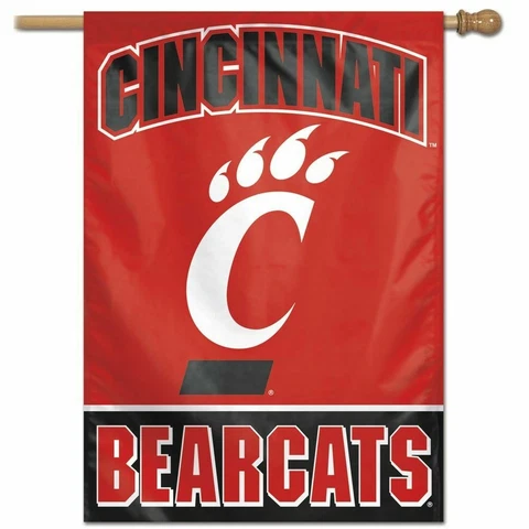CINCINNATI BEARCATS HOUSE FLAG 28"X40" WALL BANNER NCAA OFFICIALLY LICENSED Cover