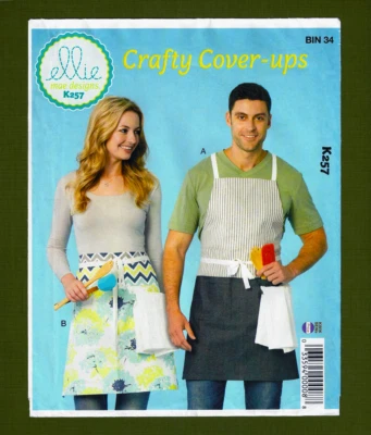 Adult Aprons Sewing Pattern-Great for Christmas Gifts (Sizes XS-XL) Kwik Sew 257 - Image 1 of 4