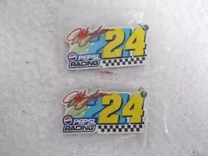 Lotto di 2 Anelli Portachiavi Jeff Gordon 24 Nascar Pepsi Racing - Foto 1 di 2