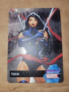 Estuche de cartas de metal 2024 Upper Deck Women of Marvel Hit SSP Psylocke - Imagen 1 de 2