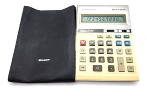 Vintage SHARP Liquid Crystal Display ELECTRONIC CALCULATOR EL-1114 Japan - Picture 1 of 7