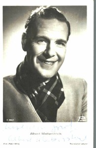 Albert Matterstock Original Signature On Ross Card No. 7665