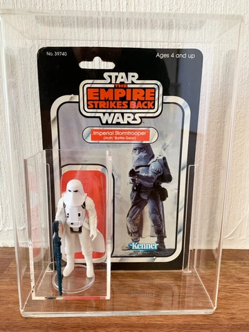 Star Wars Kenner Snowtrooper Stormtrooper Hoth 32-Back Card & Acrylic Case Cover