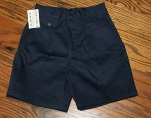 Girls Navy Blue School Pleated Uniform Shorts Size 7 - Picture 1 of 3