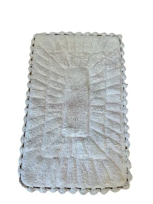 Alfombra de baño Shabby Chic Rachel Ashwell rectangular rosa algodón alfombra ribete de ganchillo Foto 1 de 3