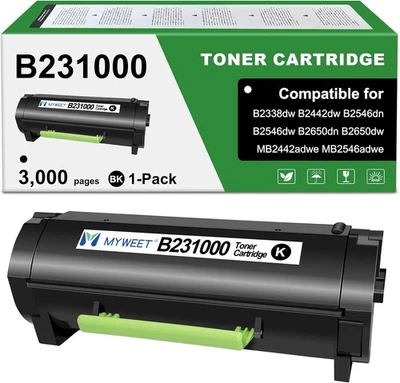 Tóner negro de alto rendimiento compatible B231000 para B2338 B2442 B2546 B2650 MB2546 Foto 1 de 4