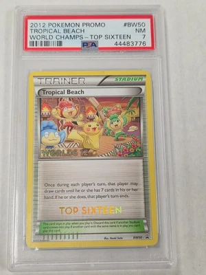Tropical Beach - 2012 World Championships - Pokemon - BW50 Top Sixteen PSA 7 - Image 1 of 2