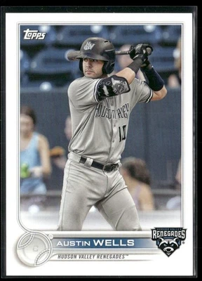 Austin Wells 2022 Topps Pro Debut Hudson Valley Renegades #PD-11 - Image 1 of 2