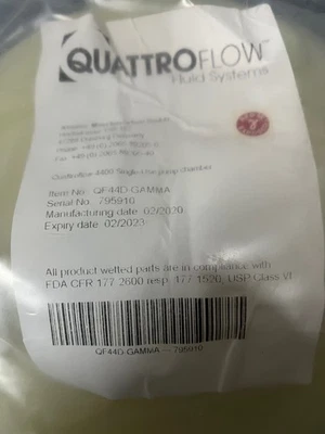 Cámara bomba de un solo uso Waters Aquity QuattroFlow 4400 QF44D-GAMMA Foto 1 de 4