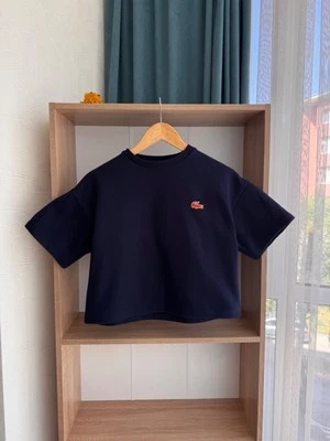 Lacoste Royal Navy Luxury Heavy Cotton Tennis T-Shirt - Image 1 of 4