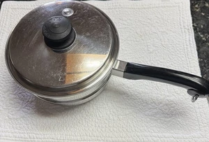 SaladMaster 8" Edelstahl Dampfgarer Einsatz Pfanne Topf Sieb mit Vapo Deckel - USA - Bild 1 von 9