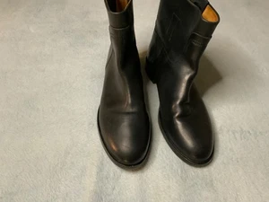 RAG & BONE FLACHE SCHWARZE STIEFEL KOMPLETTLEDER GRÖSSE 9,5 - Bild 1 von 12