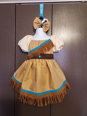 Vestido indio Disney Pocahontas 6m-3T (4-10 años otro anuncio) vacaciones/acción de gracias Foto 1 de 4