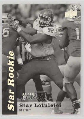 2013 Upper Deck Black & White Glossy /10 Star Lotulelei #214 Rookie RC - Image 1 of 2
