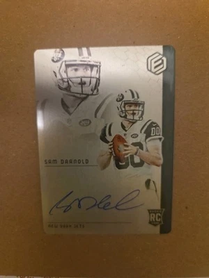 Sam Darnold 2018 Panini Elements Rare Metal Autograph RC Card NO. 74 #d 82/99 - Image 1 of 4