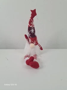 11" rot beleuchtet Weihnachten Gonks flauschig bärtig festlich Wichtel Weihnachtsdeko - Bild 1 von 9