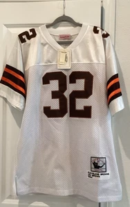 Camiseta deportiva Jim Brown 1964 Mitchell and Ness retro, blanca, talla 52 - nueva con etiquetas - Imagen 1 de 9