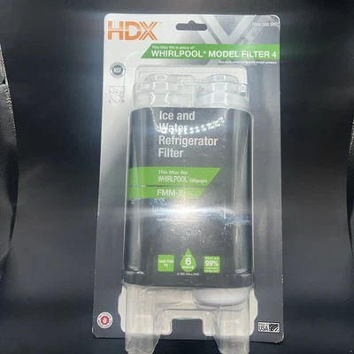 HDX FMM-1 Refrigerator Water Filter Replacement Fits Whirlpool Filter 4 Open 1 - Image 1 of 4