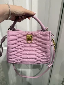 Lilac Mulberry Blossom Iris Small Quilted Bag , gold hardware Crossbody Hand - Picture 1 of 15