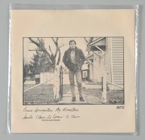 Bruce Springsteen Santa Claus Is Coming To Town Vinyl 7" Picture Sleeve UK A6773 - Picture 1 of 5