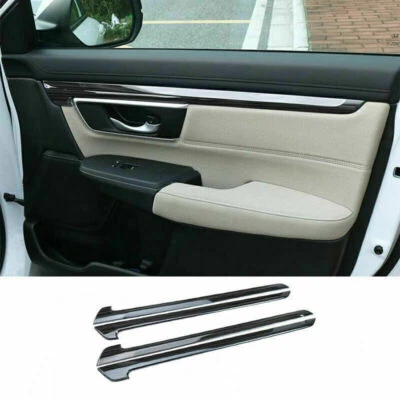 Black Stainless Inner Door Panel Molding Strip Trim For Honda CR-V CRV 2017-2021 - Imagem 1 de 4