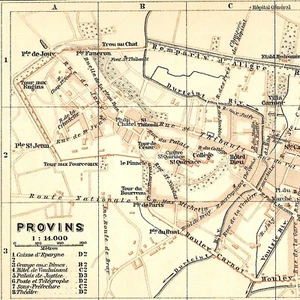 Provins - France Ville Géographie - Carte ancienne 1908 - Picture 1 of 2