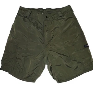 Mocean Tactical Cargo Shorts Green Nylon Elastic Waist Unisex Small W 28” - Picture 1 of 6