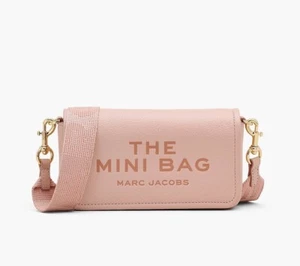 Marc Jacobs The Leather Mini Crossbody Bag - Rose - Picture 1 of 7