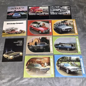 Original 1973 Dodge Sales Brochure Lot Car Truck Police Charger Dart Challenger - Picture 1 of 5
