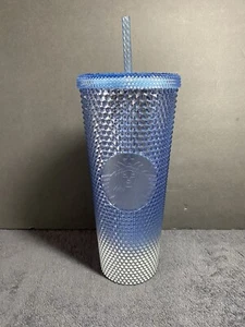 Starbucks Korea 2021 Shine blue bling studd cold cup 710ml - Picture 1 of 6