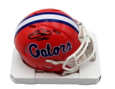 Mini casco de fútbol americano de velocidad autografiado por Emmitt Smith HOF Florida PROVA Foto 1 de 3
