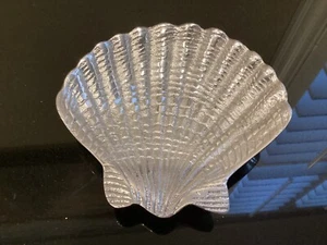 Silver Clam Shell Dish 7.25” x 7” - Picture 1 of 3