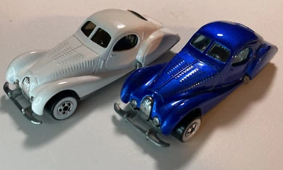 HOT WHEELS TALBOT LAGO WHITEWALLS LOT x2 BLUE & WHITE LOOSE - Image 1 of 4