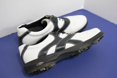 Ecco Men's Classic Premium Leather Crossfire Premiere Shoes - White/Black Sz 50 - Image 1 of 4