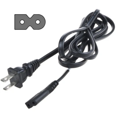 6ft 2-Prong Power Cord Cable for VIZIO E280-A1 E280i-A1 E280i-B1 E320-B0 E320-B1 - Image 1 of 4
