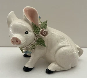 Artistic Gifts Inc. "You Are Loved" Porzellan Schwein Blumen um den Hals Vintage - Bild 1 von 19