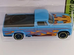 * '63 Studebaker Champ, 2015 Hotwheels Workshop Heat Fleet 214/250. #CFJ00. Blue - Picture 1 of 5